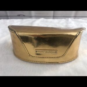 Tory Burch sunglasses case gold